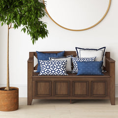 Storage Bench, Solid Pine Wood with Lift-Up Lid, Rustic Natural Aged Brown