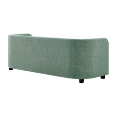 Storage Bench, Upholstered with Flip-Top Seat in Sea Green