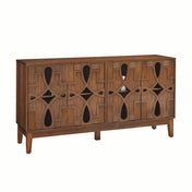 Storage Cabinet, 60.5 In Wide, Brown with Manufactured Wood Top