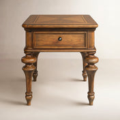 Storage Cabinet with Drawers, Cognac Hickory Veneer