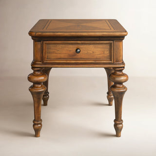 Storage Cabinet with Drawers, Cognac Hickory Veneer