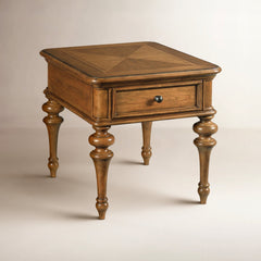 Storage Cabinet with Drawers, Cognac Hickory Veneer