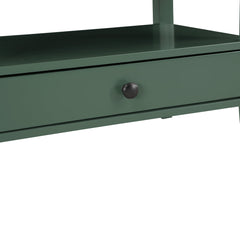 Storage Nightstands, Set of 2, Solid Wood with Satin Black Handles