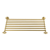 Storage Shelf, Covington, Metal, Brushed Brass