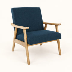 Blue 100% Polyester Natural product, studio side