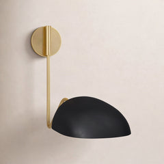 Swing Arm Lamp, 1-Light Steel with Adjustable Metal Shade
