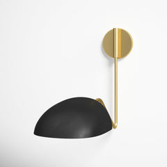 Swing Arm Lamp, 1-Light Steel with Adjustable Metal Shade