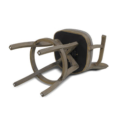 Swivel Bar Stool with Footrest in Heathered Gray Linen