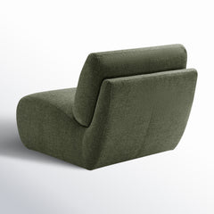 Swivel Lounge Chair with Chenille Upholstery in Mellow Forest