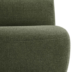 Swivel Lounge Chairs, Set of 2, Mellow Forest Chenille with Black Metal Legs