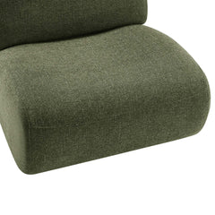 Swivel Lounge Chairs, Set of 2, Mellow Forest Chenille with Black Metal Legs