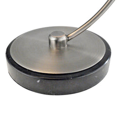 Table Lamp, 1-Light, with Marble Base and Steel Shade