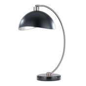 Table Lamp, 1-Light, with Marble Base and Steel Shade