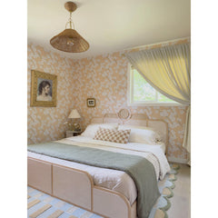 Table Lamp, 22.75 in Height, Aged Brass Base with Fabric Shade