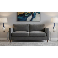 Table Lamp, Hand-Blown Glass in Blue and White with Acrylic Base