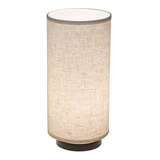 Table Lamp, Steel, Bronze Base with Drum Shade