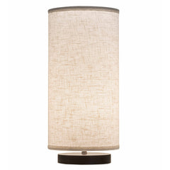 Table Lamp, Steel, Bronze Base with Drum Shade