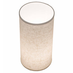 Table Lamp, Steel, Bronze Base with Drum Shade