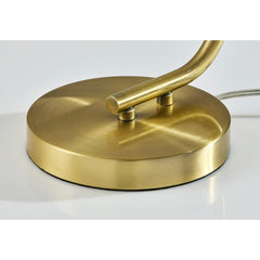 Table Lamp with Antique Brass Base and 3-Level Touch Dimmer