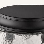 Hardware | close view of the matte black canopy