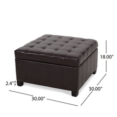 Angle | Three-quarter view of the Tessmar Aeduvik Upholstered Storage Ottoman