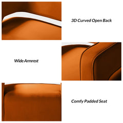Detail | Close view of the Tessmar Akrar Velvet Swivel Barrel Chair