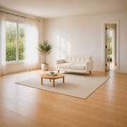 Scale | The loveseat beside a full-height doorway and window to show its true size