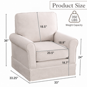 Tessmar Funningsfjordur Upholstered Swivel Chair | untouched supplier studio 1