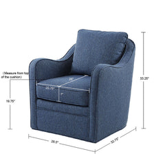 Angle | Three-quarter view of the Tessmar Hellur Swivel Armchair