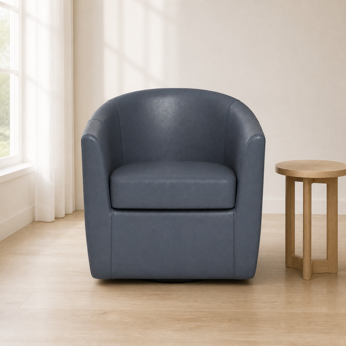 Tessmar Husan Faux Leather Swivel Chair