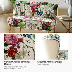 Room | The Tessmar Kakan Floral Armless Loveseat in a styled room