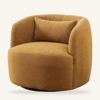 Tessmar Kirkja Boucle Swivel Armchair