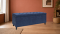 Tessmar Kirkjubour Tufted Storage Bench in a styled room | Pipeline A scene 3