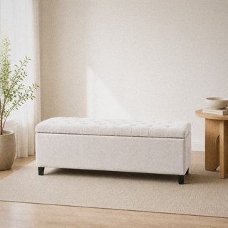 Tessmar Kirkjubour Tufted Storage Bench