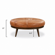 Tessmar Lambareidi Leather Ottoman | untouched supplier studio 1