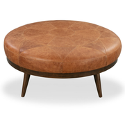 Tessmar Lambareidi Leather Ottoman | untouched supplier studio 3