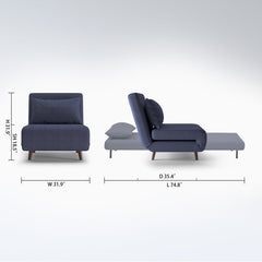 Detail | The Tessmar Leynar Upholstered Convertible Chair