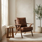 Tessmar lounge chair three quarter view in a Tloom reading corner
