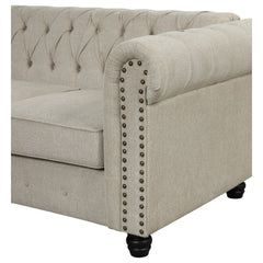 Detail | Close view of the Tessmar Maun Chesterfield Loveseat