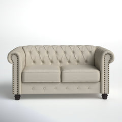 Front | Straight-on view of the Tessmar Maun Chesterfield Loveseat