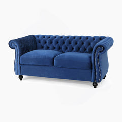 Angle | Three-quarter view of the Tessmar Molat Rolled Arm Loveseat