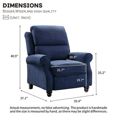 Angle | Three-quarter view of the Tessmar Muli Push Back Recliner