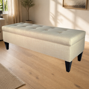 Tessmar Nesvik Upholstered Storage Bench in a styled room | Pipeline A scene 1