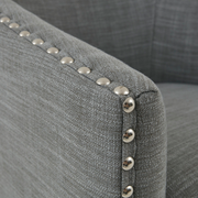 Tessmar Nordradalur Nailhead Swivel Barrel Chair | untouched supplier detail 1