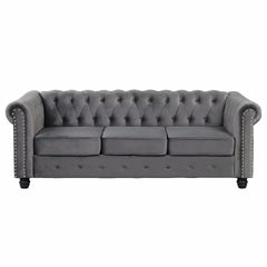 Front | Straight-on view of the Tessmar Pasman Chesterfield Sofa