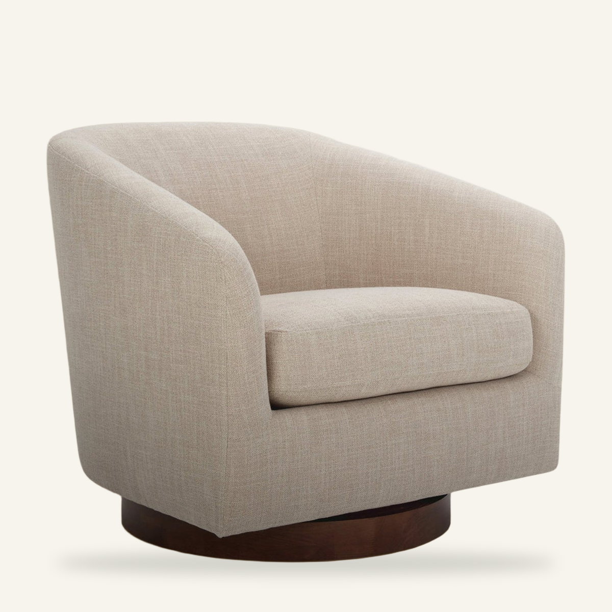 Tessmar Porkeri Swivel Barrel Chair
