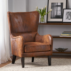 Room | The Tessmar Runavik Upholstered Wingback Chair in a styled room