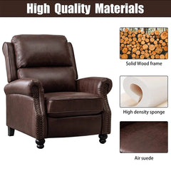 Angle | Three-quarter view of the Tessmar Saltangara Push Back Recliner Set