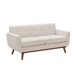 Angle | Three-quarter view of the Tessmar Sestrunj Linen Square Arm Loveseat