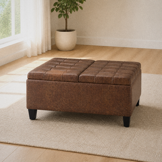Tessmar Skopun Faux Leather Lift-Top Ottoman